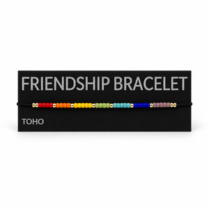 Brățară a prieteniei multicoloră din mărgele japoneze TOHO � reglabilă - bijuterii - brățări - brățări din mărgele - Artynos.ro