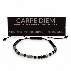 Bratara CARPE DIEM din pietre semipretioase si argint S925 – Cod Morse, Bijuterii, Bratari, Bratari din pietre semipretioase, Confectionarea bijuteriilor, CARPE DIEM – Traieste clipa!

Descopera bratara CARPE DIEM de la Kontabia, o bijuterie cu mesaj mot..., ARTYNOS