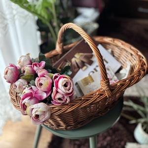 Cos cadou oval mic KC-205, Casa & Stil de viata, Organizare & Depozitare, Cosuri depozitare, Impletirea cosurilor nuiele, Impletitura, ARTYNOS