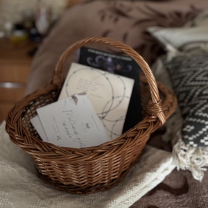 Coș cadou oval mic KC-205 - casă & stil de viață - organizare & depozitare - coșuri depozitare - Artynos.ro