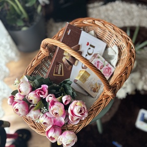 Coș cadou oval mic KC-205 - casă & stil de viață - organizare & depozitare - coșuri depozitare - Artynos.ro