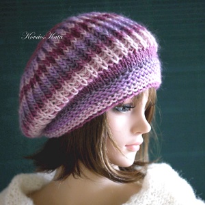 BORBÁLA / gradina de trandafiri - capac cu ciuperci tricotat manual exclusiv, Imbracaminte si moda, Esarfe, palarii, fularuri, Caciula, Impletitura, ARTYNOS