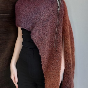 Poncho tricotat manual, Îmbrăcăminte și modă, Haine damă, Poncho, Împletitură, ARTYNOS