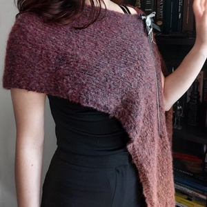 Poncho tricotat manual - îmbrăcăminte și modă - haine damă - poncho - Artynos.ro