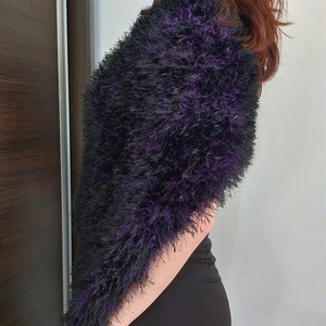 Poncho tricotat manual - îmbrăcăminte și modă - haine damă - poncho - Artynos.ro