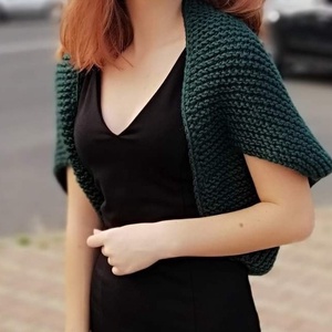 Bolero tricotat manual, Îmbrăcăminte și modă, Haine damă, Bolero, Împletitură, ARTYNOS