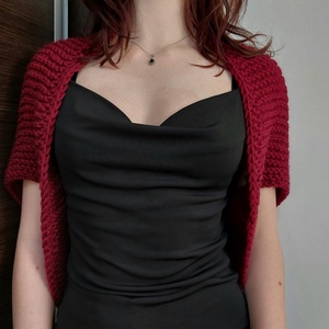 Bolero tricotat manual - îmbrăcăminte și modă - haine damă - bolero - Artynos.ro