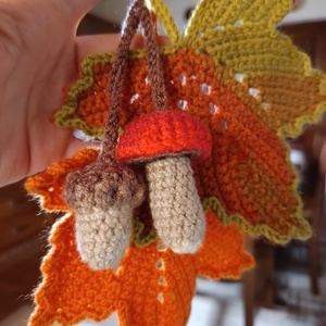 Accesoriu geanta crosetata , Genti si portofele, Accesorii genti, Decoratiuni de genti, Crosetat, Frunze crosetate, ARTYNOS