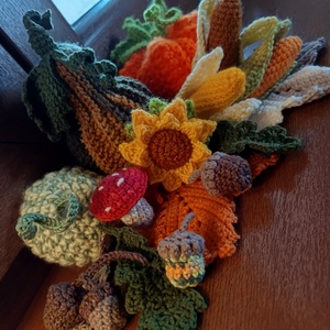Decor toamnă croșetat  - casă & stil de viață - decorațiuni de casă - accesorii florale - buchete de flori - Artynos.ro