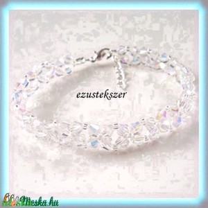 Bijuterii brățări: brățară dantelată cu mărgele din cristal ceh SSZEB-K05-1 - bijuterii - brățări - brățară cu mărgele - Artynos.ro