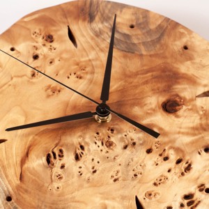 Ceas de perete din lemn, ceas rustic din lemn,  - casă & stil de viață - decorațiuni de casă - decorațiuni de pereți - ceasuri de perete - Artynos.ro