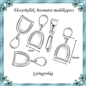 Fermoar pentru bijuterii placat cu argint E925-MK04-12 4 buc/pachet -  - Artynos.ro