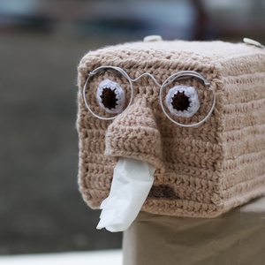 Suport de servetele haios. Suport de servetele crosetat , Casa & Stil de viata, Organizare & Depozitare, Cutie pentru servetele, Crosetat, Cusatura, ARTYNOS