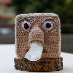 Suport de șervețele haios. Suport de șervețele croșetat  - casă & stil de viață - organizare & depozitare - cutie pentru șervețele - Artynos.ro