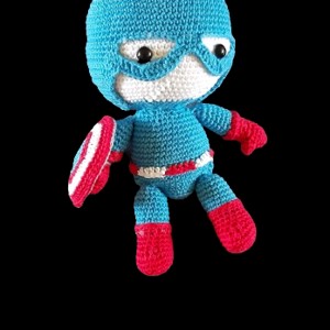 Captain America supererou crosetat figura amigurumi, , , ARTYNOS