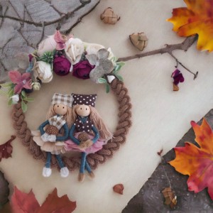 Ușă decorare fete cu flori -  - Artynos.ro
