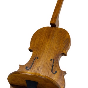 Etajera vioara din lemn, 12x19x52 cm - casă & stil de viață - mobilier artizanal - rafturi  - Artynos.ro