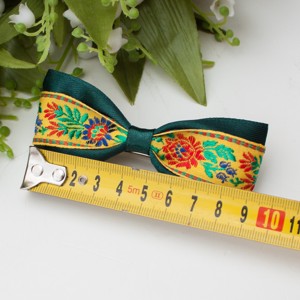 Clemă de păr cu model floral și model popular - Verde închis -  - Artynos.ro