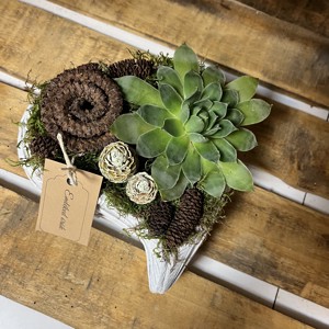 Ornament funerar cu inimă din beton - casă & stil de viață - obiecte religioase și de devoțiune - ornamente funerare - Artynos.ro