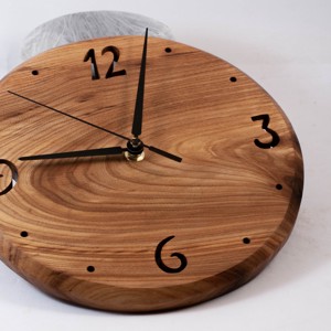 Ceas de perete din lemn, ceas rotund din lemn,  - casă & stil de viață - decorațiuni de casă - decorațiuni de pereți - ceasuri de perete - Artynos.ro