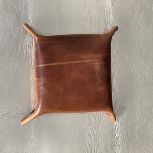 Cosuri handmade din piele naturala de lux, maro cu auriu - casă & stil de viață - accesorii pentru decorat casa - decorațiuni de masă și decorațiuni pentru rafturi  - cutii decor, cutii de suveniruri - Artynos.ro