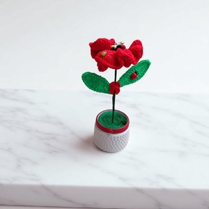 Floare crosetata cu suflet  un strop de arta si lumina in casa ta - Artynos.ro