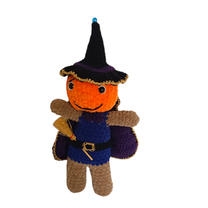 Vrajitorul Dovlecel - Jucarie crosetata handmade pentru copii de  Halloween - jucării și echipamente pentru copii - plușuri - figurine de pluș - Artynos.ro Vrajitorul Dovlecel - Jucarie crosetata handmade pentru copii de  Halloween - jucării și echipamente pentru copii - plușuri - figurine de pluș - Artynos.ro