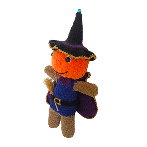 Vrajitorul Dovlecel - Jucarie crosetata handmade pentru copii de  Halloween - jucării și echipamente pentru copii - plușuri - figurine de pluș - Artynos.ro Vrajitorul Dovlecel - Jucarie crosetata handmade pentru copii de  Halloween - jucării și echipamente pentru copii - plușuri - figurine de pluș - Artynos.ro