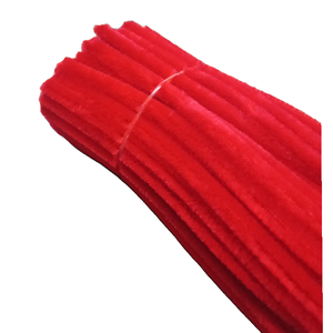 Sarma plușată Roșu  - accessorii și unelte - mărgea, componente de bijuterii - sârmă - Artynos.ro