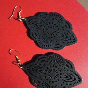 Cercei Perforati Lemn - bijuterii - cercei - cercei din lemn - Artynos.ro