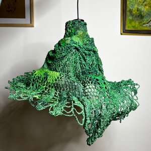 Lampa dantela verde, Casa & Stil de viata, Lampi si corpuri de iluminat, Candelabru, Sculptura, ARTYNOS