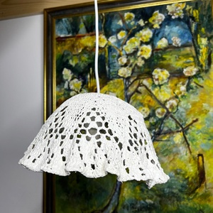 Lampa dantela alba, Casa & Stil de viata, Lampi si corpuri de iluminat, Candelabru, Ceramica, ARTYNOS