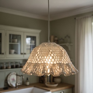 Lampa dantela alba - casă & stil de viață - lămpi și corpuri de iluminat - candelabru - Artynos.ro