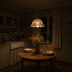 Lampa dantela alba - casă & stil de viață - lămpi și corpuri de iluminat - candelabru - Artynos.ro