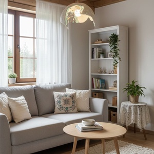 Lampa cu dantela turcoaz - casă & stil de viață - lămpi și corpuri de iluminat - lampă de ambianță - Artynos.ro