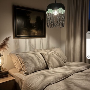 Lampa verde cu margele - casă & stil de viață - lămpi și corpuri de iluminat - lampă de ambianță - Artynos.ro