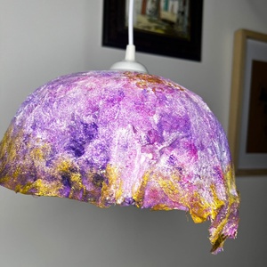 Lampa lila, Casa & Stil de viata, Lampi si corpuri de iluminat, Lampa de ambianta, Lucrare cu argila, ARTYNOS