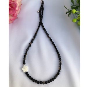 Colier elegant agate si steluta sidef - Artynos.ro