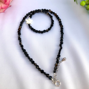 Colier elegant agate si steluta sidef - bijuterii - coliere - coliere din pietre semiprețioase - Artynos.ro