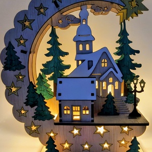 Decorațiune de Crăciun  - crăciun - decorațiuni de crăciun de casă - căsuțe decorative de crăciun - Artynos.ro