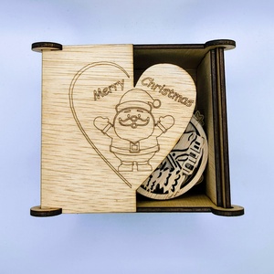 Set globuri de Crăciun din lemn -20 buc - crăciun - decorațiuni de crăciun de casă - globuri de crăciun - Artynos.ro