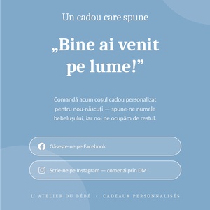 Cadou personalizat - Editia It's a boy  - jucării și echipamente pentru copii - daruri de botez - Artynos.ro