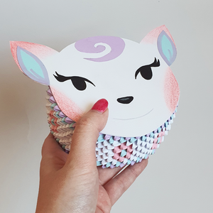 Cutie 3D origami căprioară Diana Animal Crossing - Artynos.ro