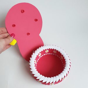 Cutie 3D origami iepuraș My Melody Sanrio - casă & stil de viață - accesorii pentru decorat casa - decorațiuni de masă și decorațiuni pentru rafturi  - cutii decor, cutii de suveniruri - Artynos.ro