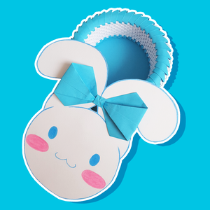 Cutie 3D origami cățel Cinnamoroll cu fundiță Sanrio - Artynos.ro