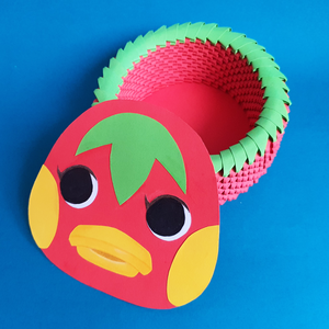Cutie 3D origami rățușcă Ketchup Animal Crossing - casă & stil de viață - accesorii pentru decorat casa - decorațiuni de masă și decorațiuni pentru rafturi  - cutii decor, cutii de suveniruri - Artynos.ro