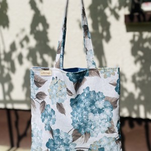 Geanta de cumparaturi cu model de flori, Geanta si husa, Geanta pentru cumparaturi, Geanta shopper, geanta tote, geanta textila, Cusatura, ARTYNOS