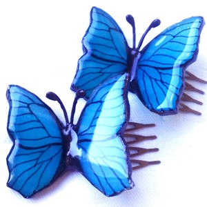 Catarama de pieptene cu albastru Azure fleck 2 bucati, , , ARTYNOS