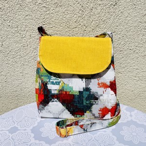 Geanta laterala pentru femei cu model, Geanta si husa, Genti de umar si genti de mana, Genti de umar, Cusatura, ARTYNOS