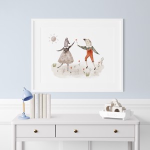 Pădure petrecere pepinieră, poster grădiniță, artă de perete animal pădure -  - Artynos.ro